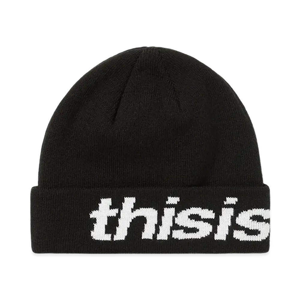 thisisneverthat HSP-Logo Big Cuff Beanie "Black"
