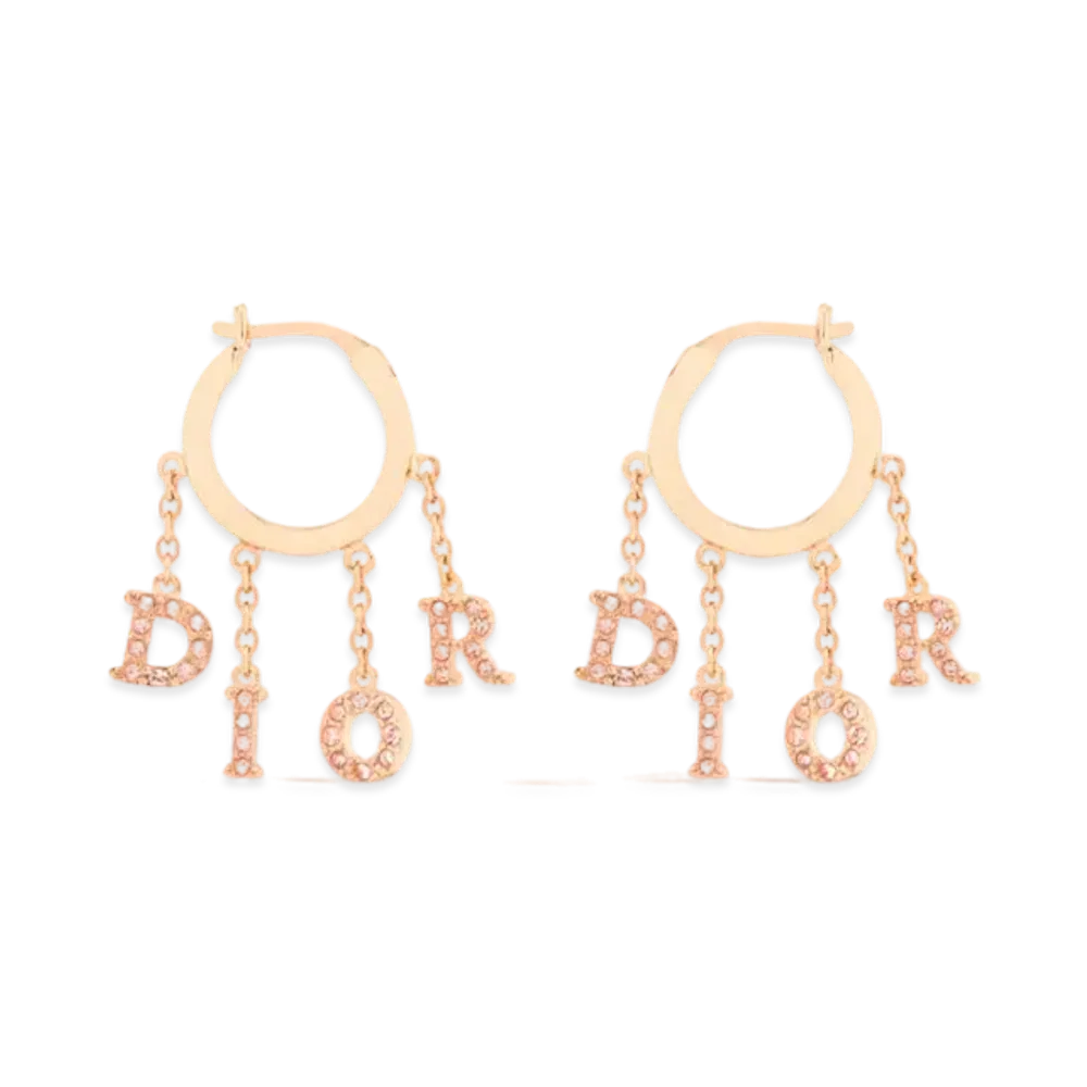 Dior Dio(r)evolution Earrings Finish Metal and Crystals "Pink"