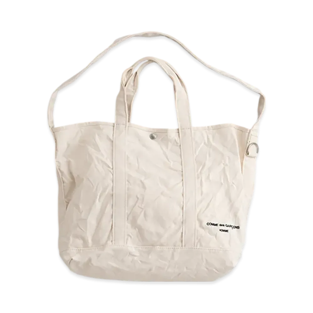 COMME des GARCONS HOMME Cotton Canvas Tote Bag "Kinari"