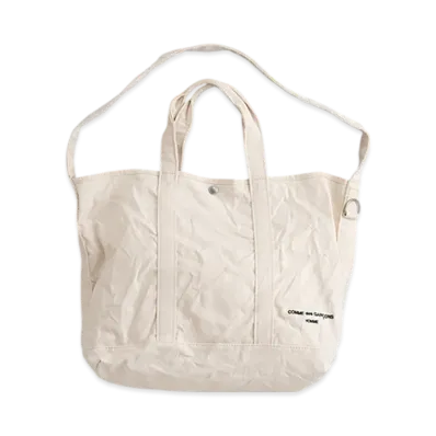 COMME des GARCONS HOMME Cotton Canvas Tote Bag "Kinari"