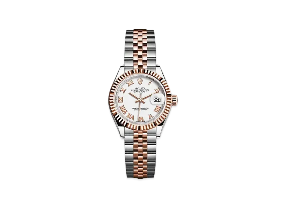 ROLEX Date-Just 28 White Dial 279171