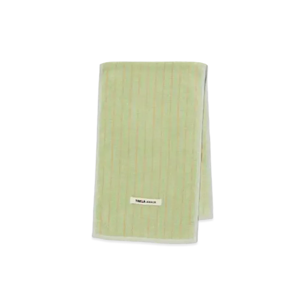 AURALEE x Tekla Onsen Towel "Light Moss Stripes"