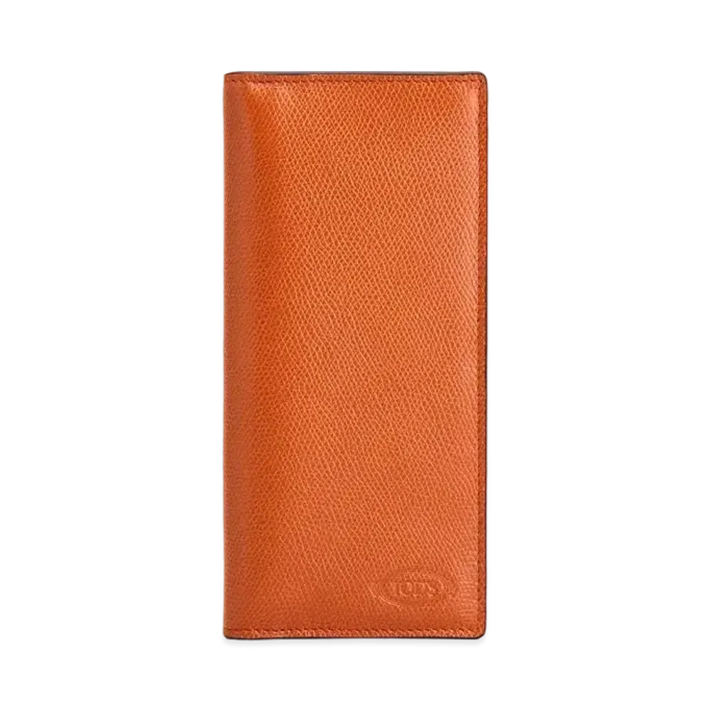 TOD'S Wallet In Leather "Orange/Blue"