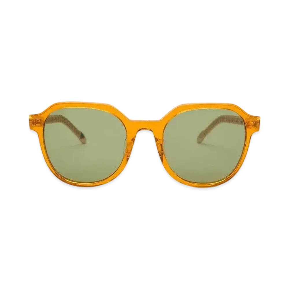 CHARLES & KEITH Recycled Acetate Chain-Link Sunglasses "Orange"