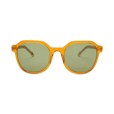 CHARLES & KEITH Recycled Acetate Chain-Link Sunglasses "Orange"