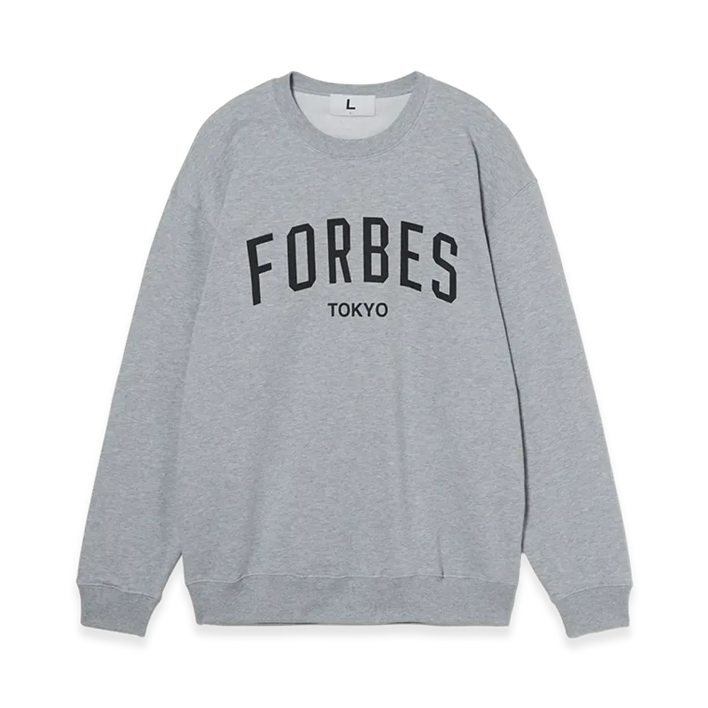 FRAGMENT x Forbes JAPAN College Sweat Shirt "Gray"