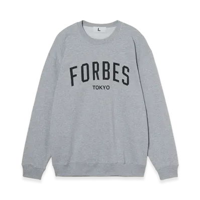FRAGMENT x Forbes JAPAN College Sweat Shirt "Gray"