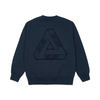 PALACE TRI-STITCH CREW "Navy"