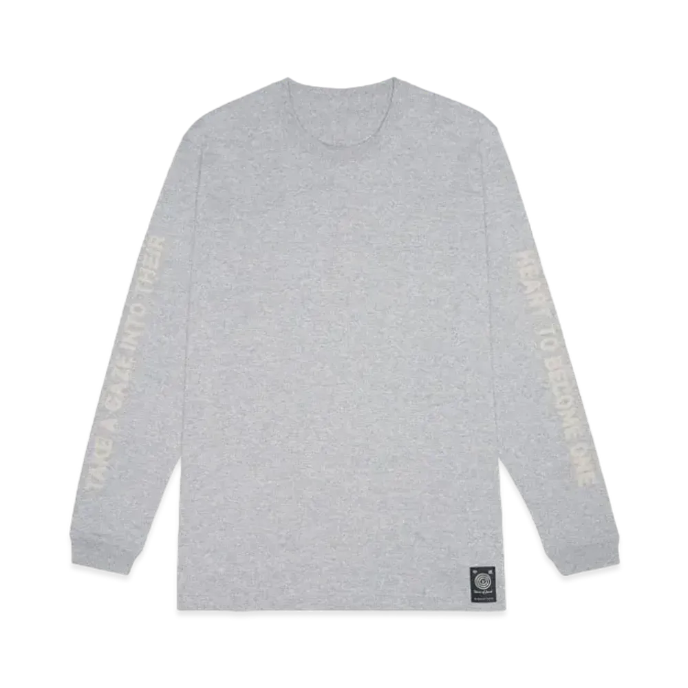 Wave of Sand PRINT LOGO LONG T SHIRTS "STONE"