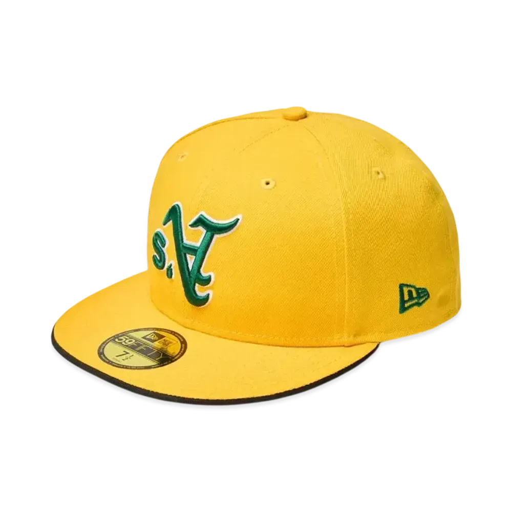 NEW ERA 59Fifty MLB Upside Down Oakland Athletics "A Gold"