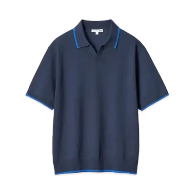 Uniqlo x JW Anderson 24SS Knit Polo Shirt "Blue"
