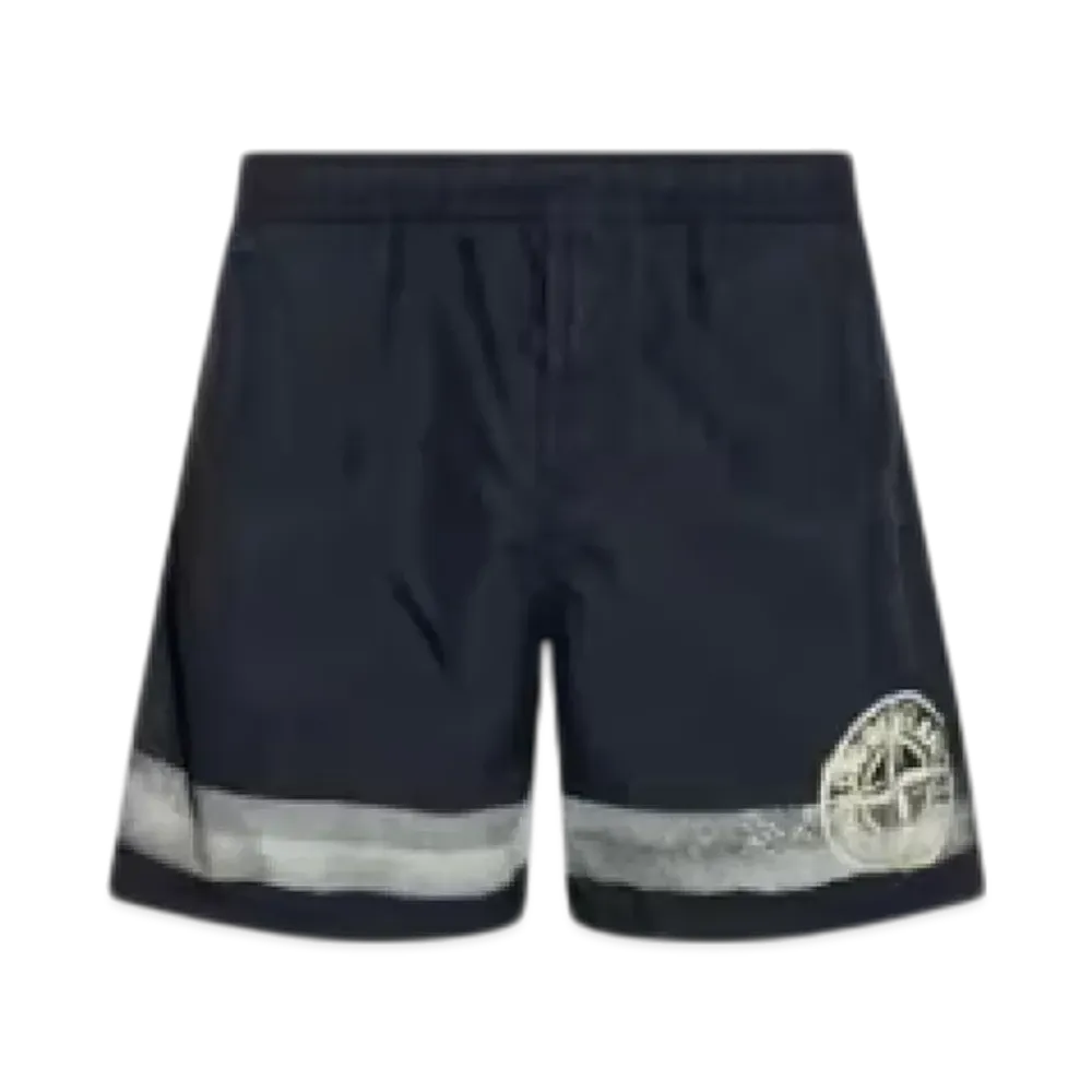 Stone Island B0845 'Stripes One Print Regular Fit Swimsuit - 24SS "Navy"
