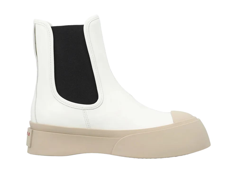 MARNI Women's Nappa Leather Pablo Ankle Boots "White"