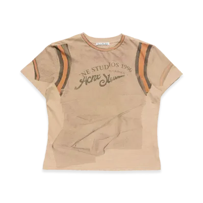 Acne Studios Graphic T-Shirt "Sand Beige"