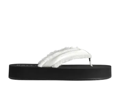 BALENCIAGA Women's Jet Leg Thong "Off White"