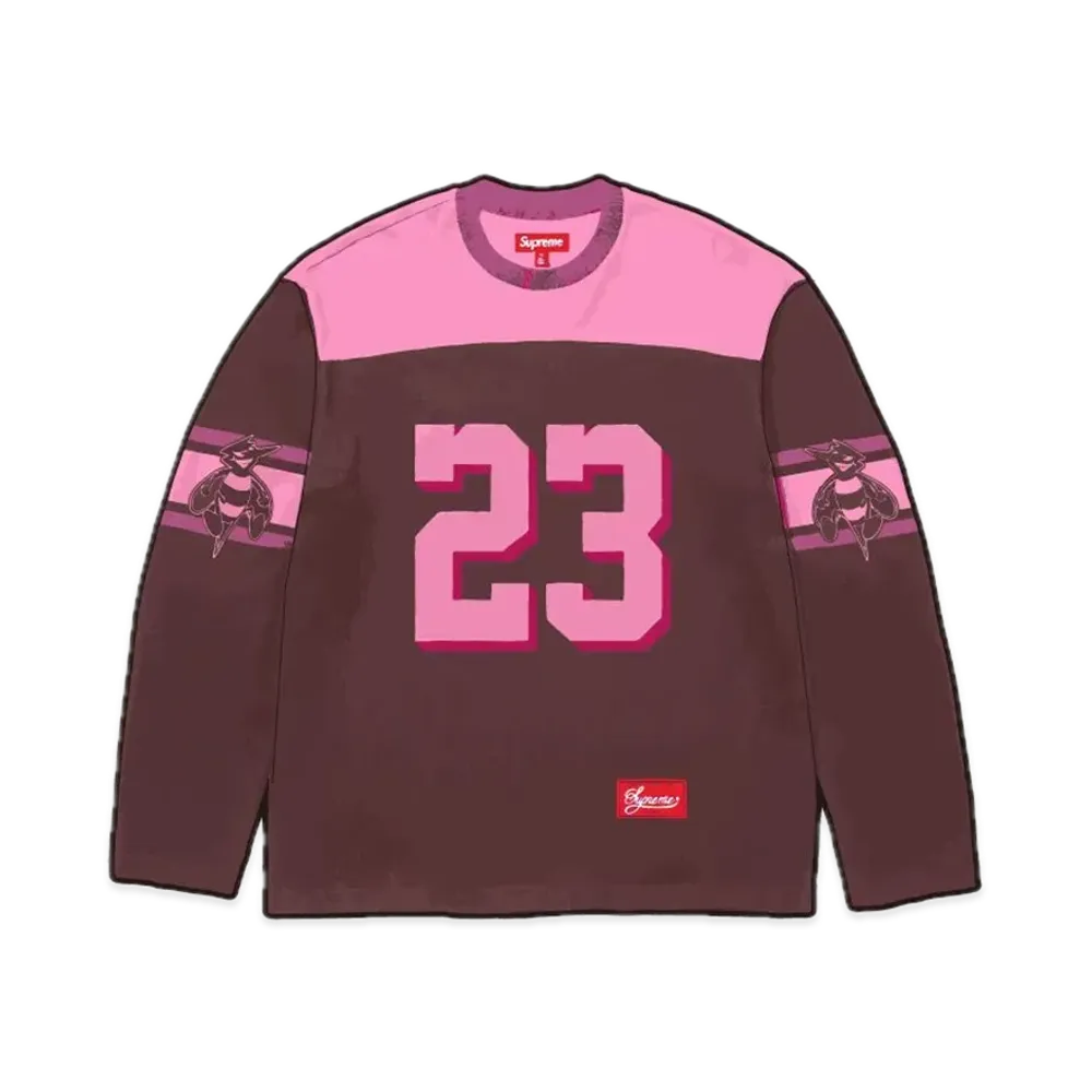 Supreme Bumblebee L/S Football Top "Brown"