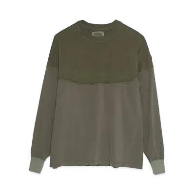 Cav Empt (C.E) WHITE LINE LONG SLEEVE T "Green"