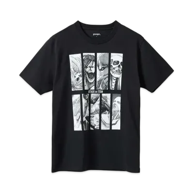 graniph x Attack On Titan Nine Titans T-Shirt "Black"