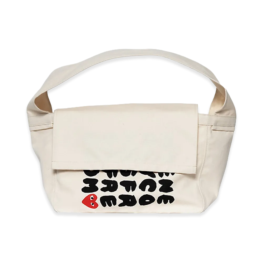 PLAY COMME des GARCONS MARKET PLAY Messenger Bag "White"