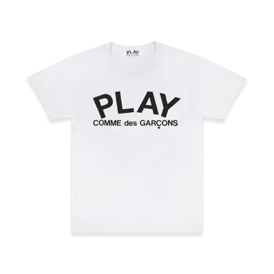 PLAY COMME des GARCONS Printed Logo T-Shirt "White"