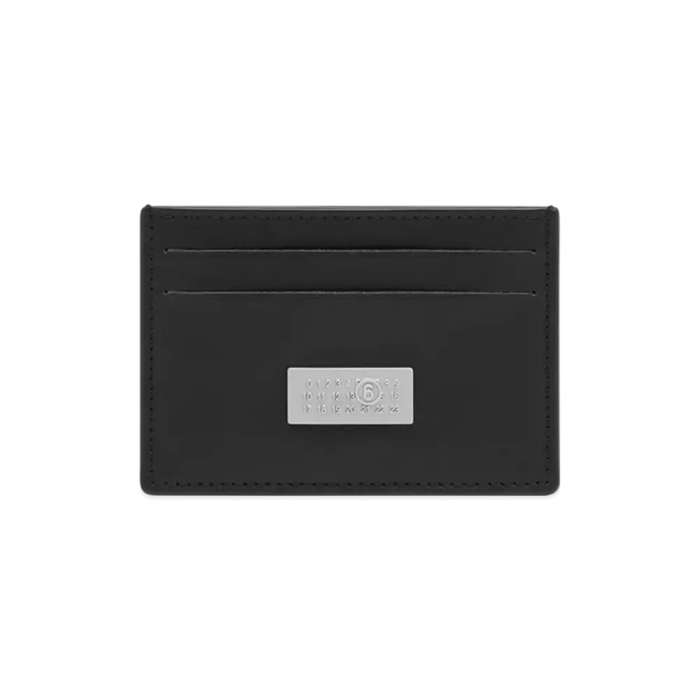 MM6 Maison Margiela Leather Card Holder "Black"