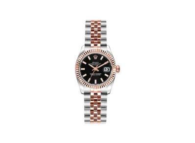 ROLEX Lady-Datejust "Black/Stainless Steel/Everose Gold"