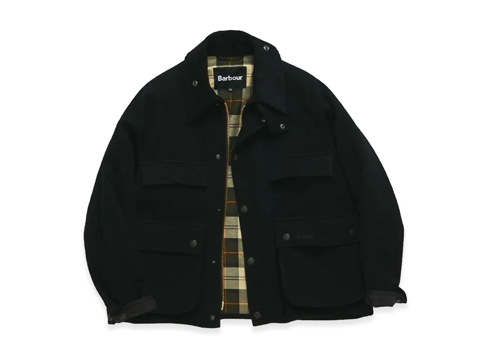 Barbour x JOURNAL STANDARD Wool Cropped Old Bedale "Black"