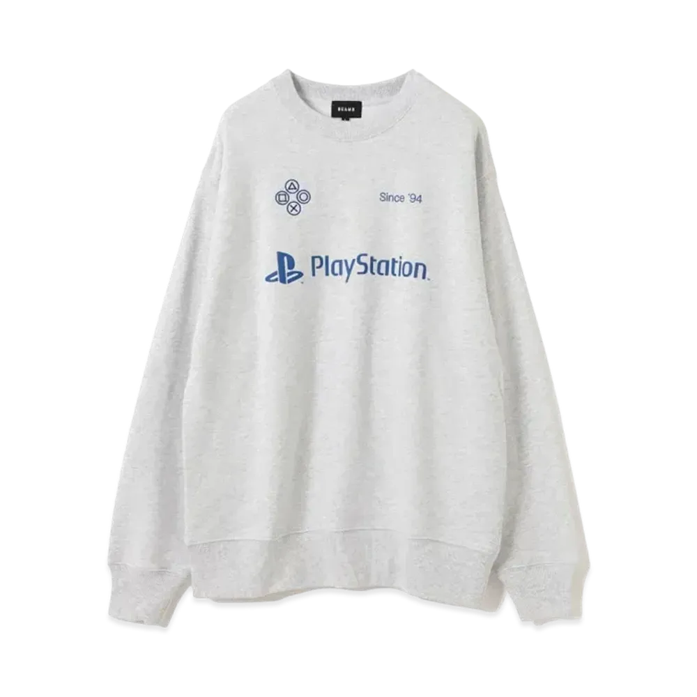 BEAMS x PlayStation (TM) Crewneck "Ash"