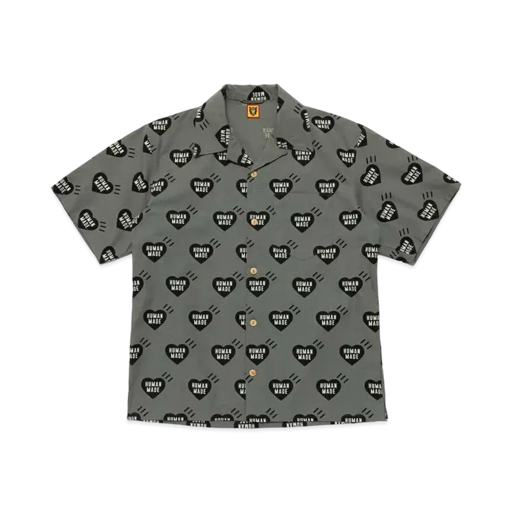 HUMAN MADE HEART ALOHA SHIRT "Grey"