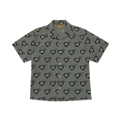 HUMAN MADE HEART ALOHA SHIRT "Grey"
