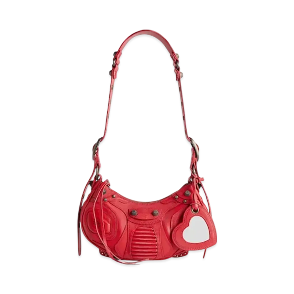 BALENCIAGA Le Cagole XS Shoulder Bag "Red"