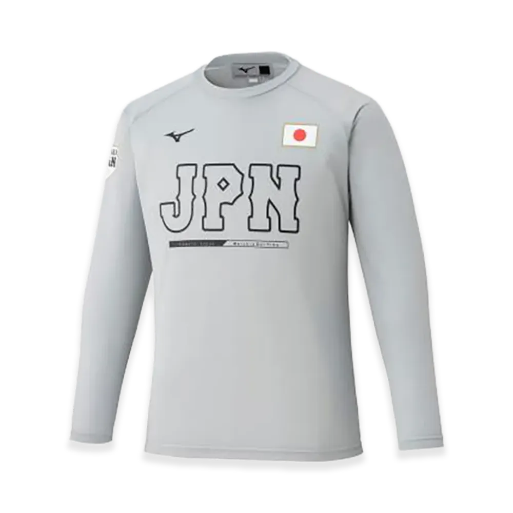MIZUNO 2026WBC Replica Long Sleeve Tee "Gray"