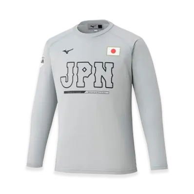 MIZUNO 2026WBC Replica Long Sleeve Tee "Gray"