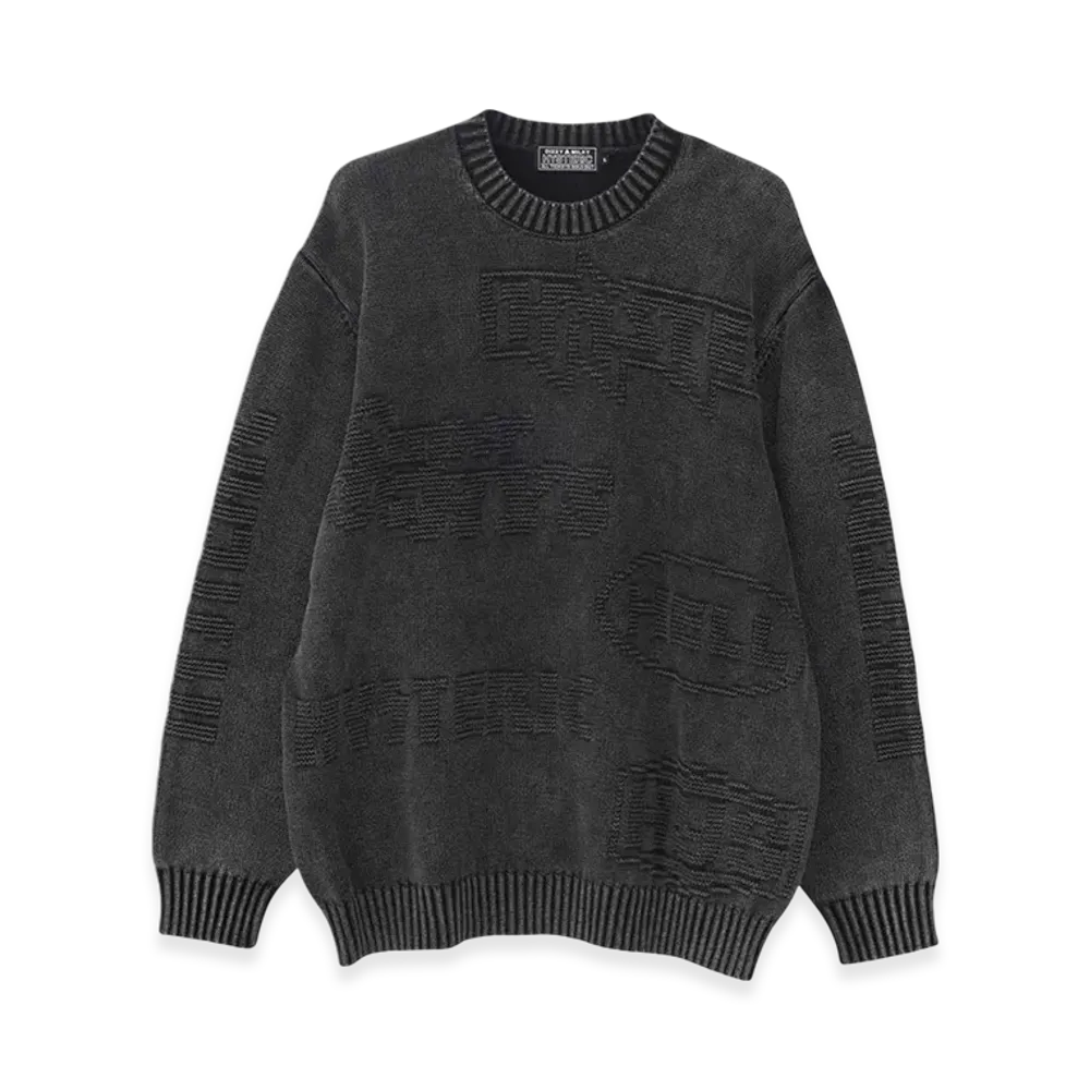 HYSTERIC GLAMOUR Original Blues Hysteric Logo Sweater "Black"