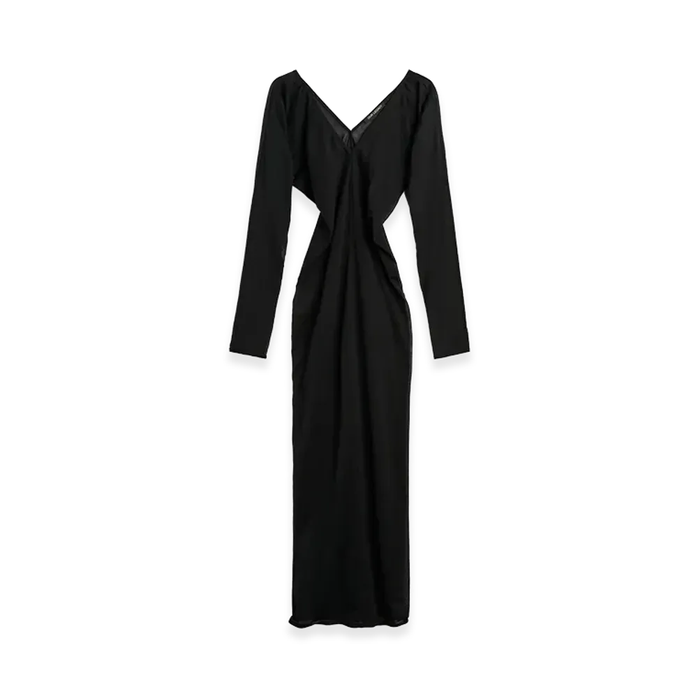 OUR LEGACY Women's Cheer Dress "Black Stocking Jersey"