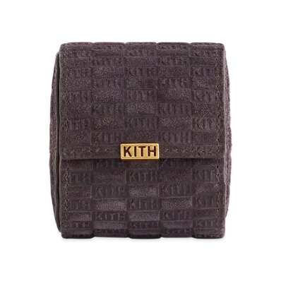 Kithmas Monogram Suede Leather Single Watch Roll "Incognito"