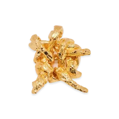LOEWE x Lynda Benglis Tarantella Brooch in Sterling Silver "Gold"