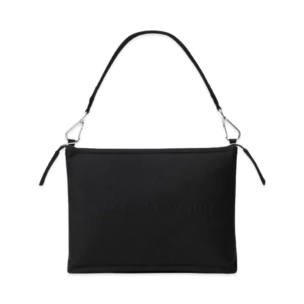 Alexander Wang Punch Nylon Canvas Shoulder Bag "Black"