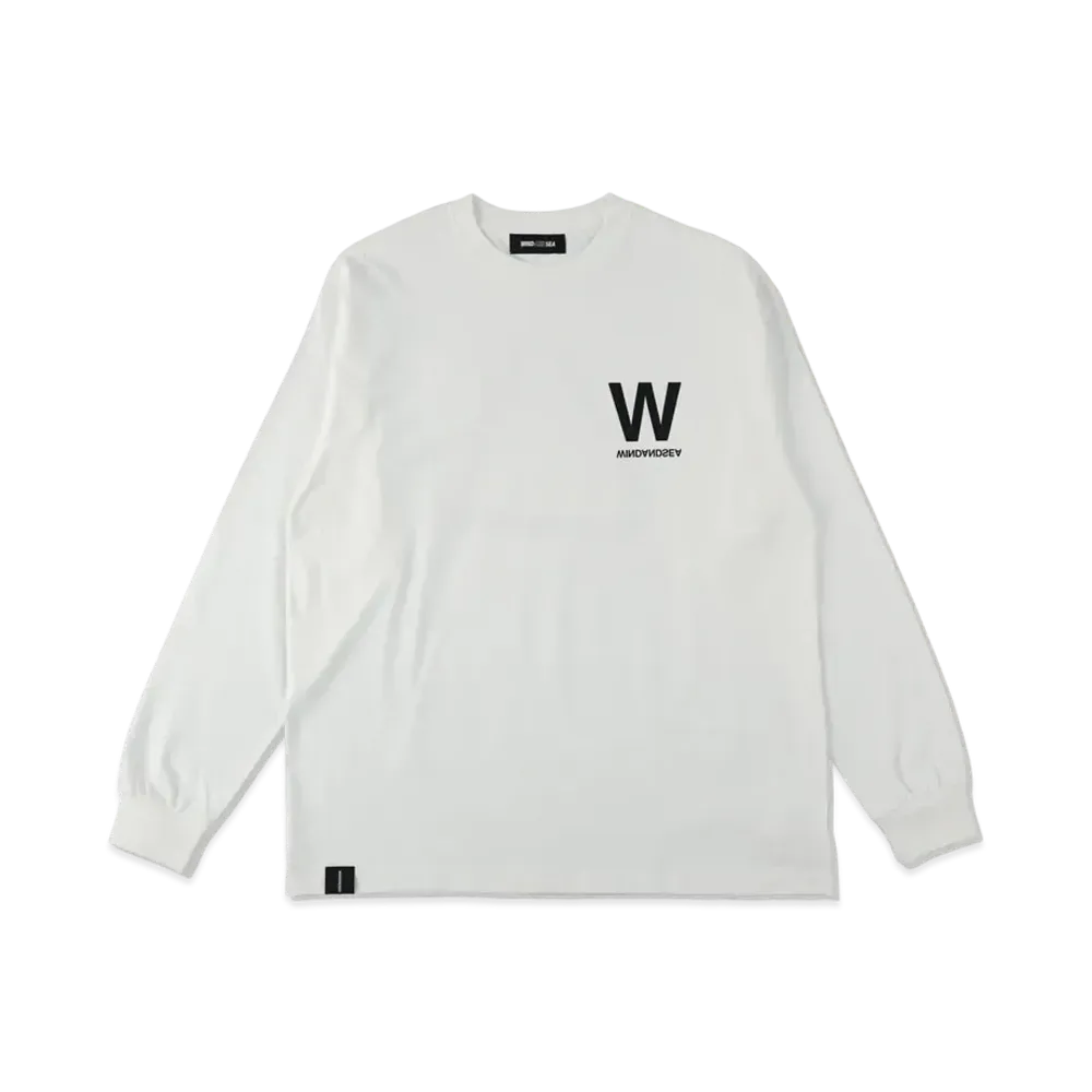 WIND AND SEA Triangle W L/S Tee "White"
