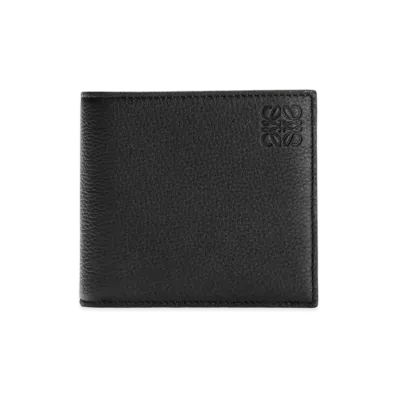 LOEWE Bifold Coin Wallet In Soft Grained Calfskin "Black"