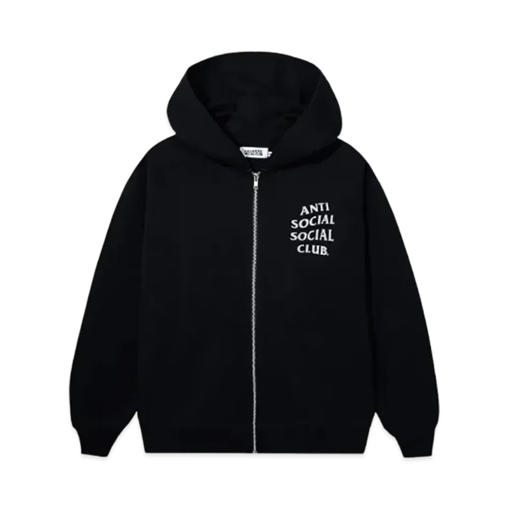 ANTI SOCIAL SOCIAL CLUB Mind Games Glitter Hoodie "Black"