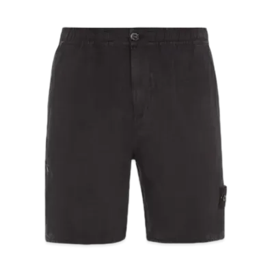 Stone Island L0530 Lino Nylon Tela-TC Comfort Fit Bermuda Shorts - 24SS "Black"