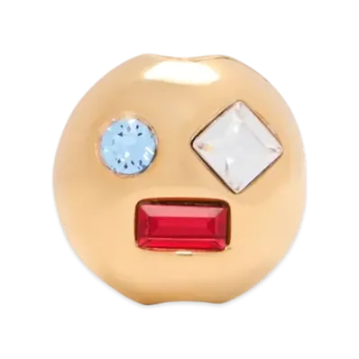 LOEWE Doll Head Pendant "Gold/Red"