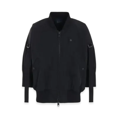 Yohji Yamamoto Pe Gabardine R-Ssbomber Jacket "Black"