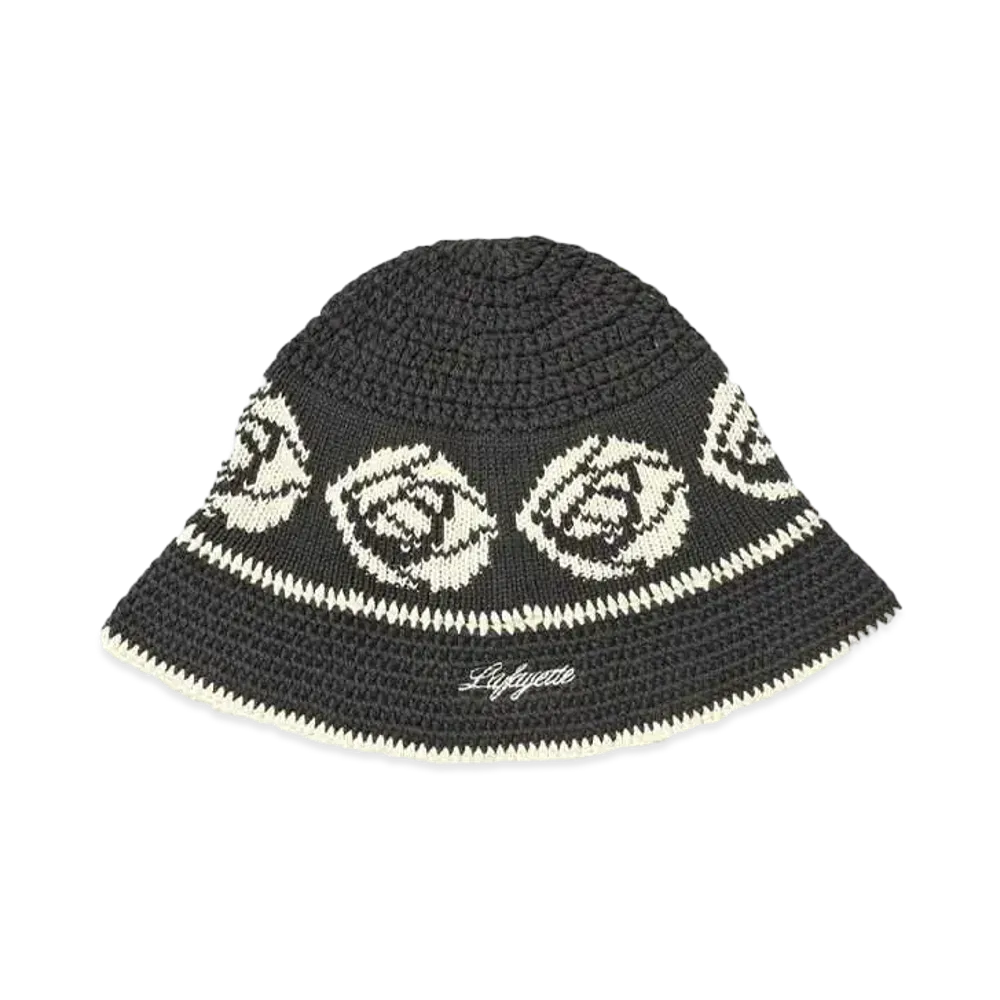 LFYT ROSE KNIT BUCKET HAT "GRAY"