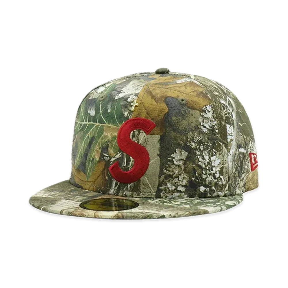 Supreme Gold Cross S Logo New Era "RealTree Camo"
