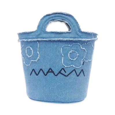 MARNI Women's Denim Bucket Bag "Light Blue"