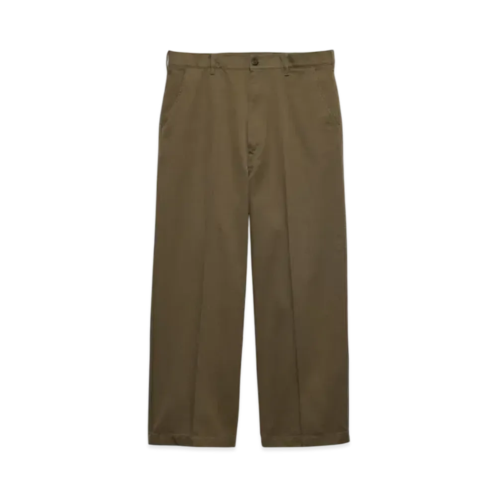 PRADA Men's Cotton Chino Pants "Salvia Green"