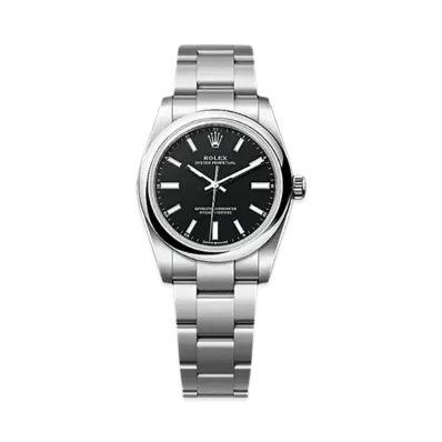 ROLEX Oyster Perpetual 34mm Oystersteel 124200 "Black"