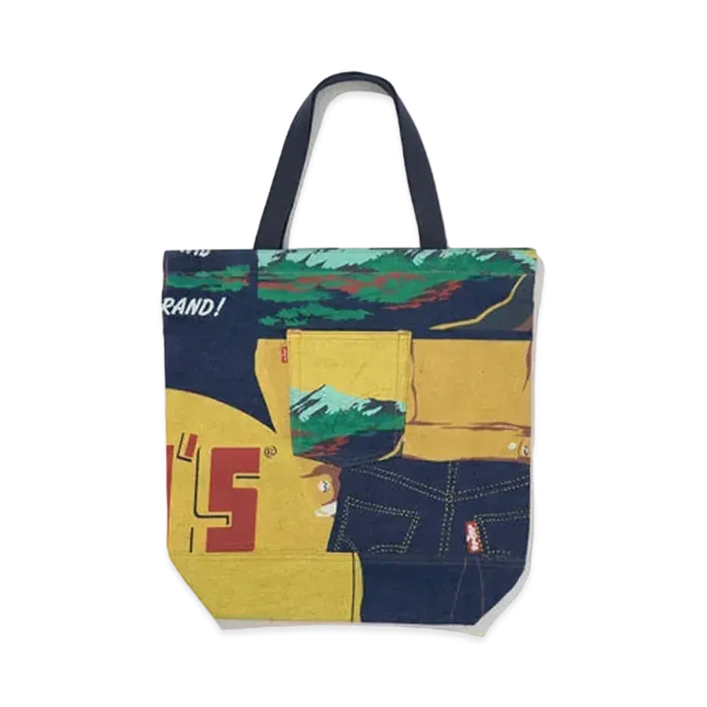 Levi's 150th Anniversary Banner Print Model Limited Edition Toto Bag "Dark Indigo"